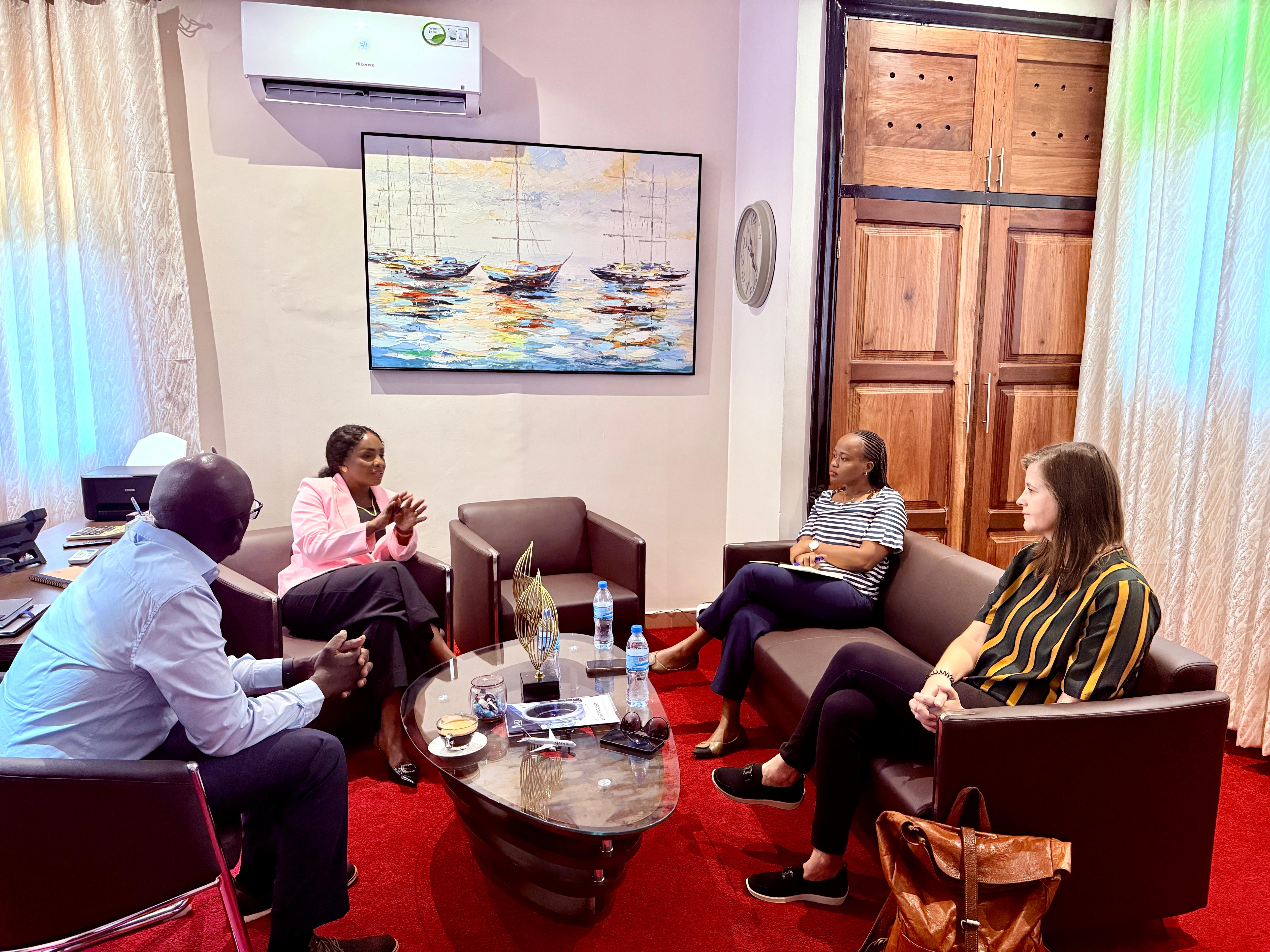 European Business Group representatives visiting Aerolink Solutions Tanzania Ltd